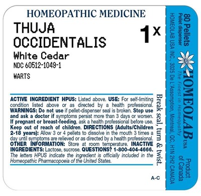 Thuja occidentalis label.jpg image of tube label - Thuja occidentalis label